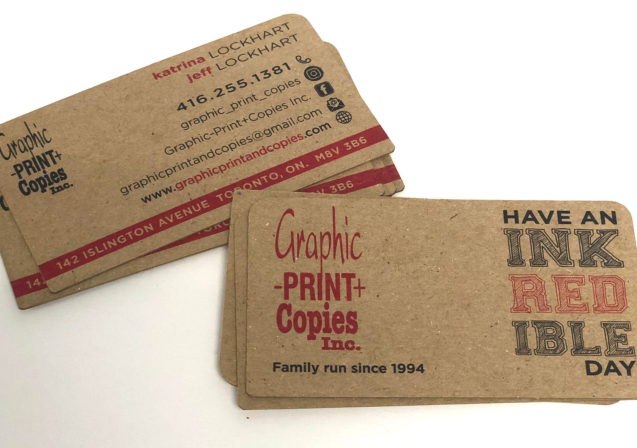 Business Cards 20 pt Kraft
