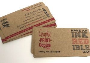 Business Cards 20 pt Kraft