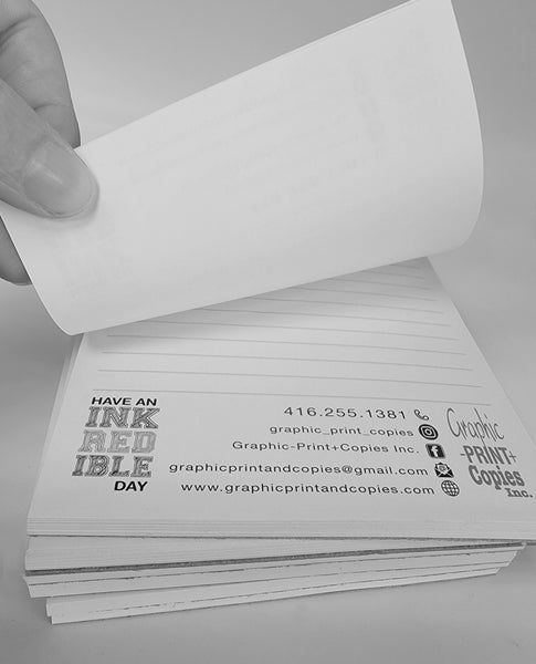 Notepads / Memo Pads - Black and white